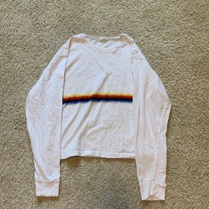 Brandy Melville rainbow stripped long sleeve